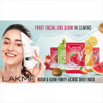 Lakme Blush & Glow Strawberry Sheet Mask, 25 Ml