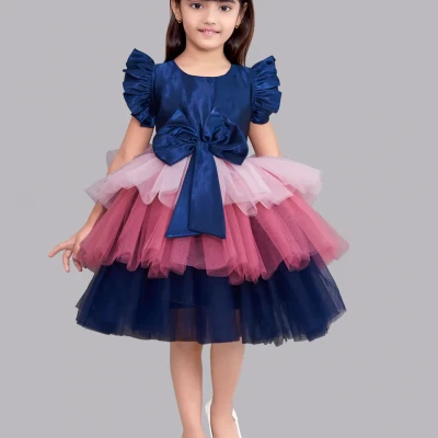 Pink chick baby girl dress